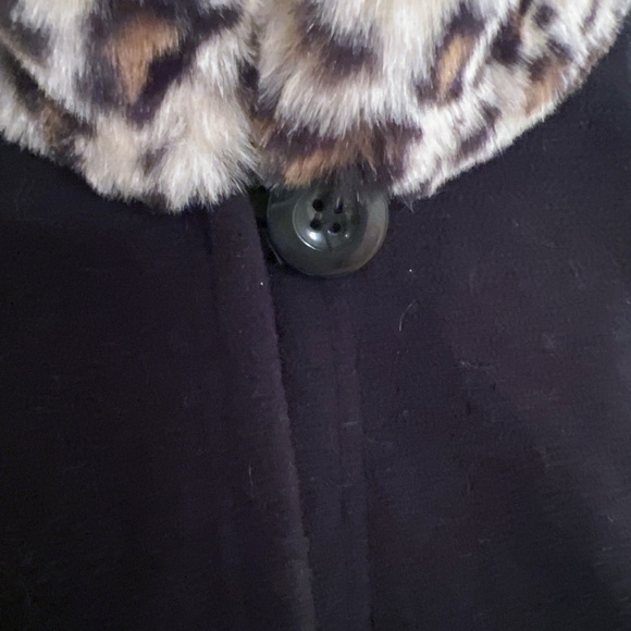 Vintage Cejon black fleece cape. size s/m - Picture 5 of 7